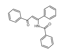 N-((Z)-3-oxo-1,3-diphenylprop-1-en-1-yl)benzamide结构式