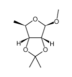 Methyl-5-deoxy-2,3-O-isopropylidene-b-D-ribofuranoside Structure