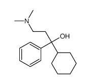 1-cyclohexyl-3-(dimethylamino)-1-phenylpropan-1-ol结构式