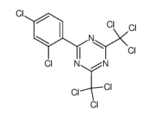 2-(2,4-dichloro-phenyl)-4,6-bis-trichloromethyl-[1,3,5]triazine Structure