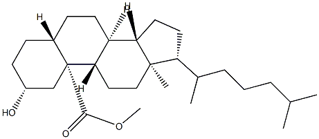 2β-Hydroxy-5α-cholestan-19-oic acid methyl ester Structure