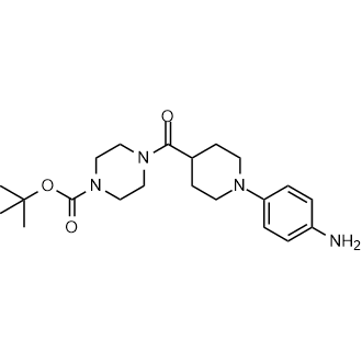 4-(1-(4-氨基苯基)哌啶-4-羰基)哌嗪-1-羧酸叔丁酯图片