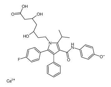 p-Hydroxy Atorvastatin Calcium Salt structure