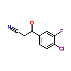 BENZENEPROPANENITRILE, 4-CHLORO-3-FLUORO-B-OXO-结构式