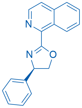 (R)-2-(异喹啉-1-基)-4-苯基-4,5-二氢恶唑结构式