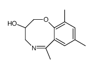 3,4-Dihydro-6,8,10-trimethyl-2H-1,5-benzoxazocin-3-ol结构式