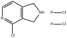 1H-Pyrrolo[3,4-c]pyridine, 4-chloro-2,3-dihydro-, hydrochloride (1:2)结构式