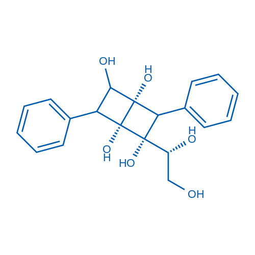 (1R,2R,4S)-2-((R)-1,2-二羟乙基)-3,6-二苯基双环[2.2.0]己烷-1,2,4,5-四醇图片