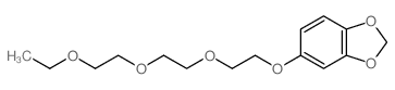 1,3-Benzodioxole,5-[2-[2-(2-ethoxyethoxy)ethoxy]ethoxy]-结构式