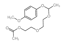 Ethanol,2-[2-[1-(4-methoxyphenoxy)ethoxy]ethoxy]-, 1-acetate Structure