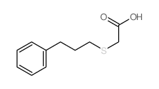 Acetic acid,2-[(3-phenylpropyl)thio]- Structure