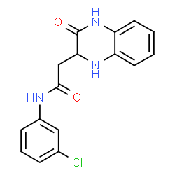 N-(3-CHLORO-PHENYL)-2-(3-OXO-1,2,3,4-TETRAHYDRO-QUINOXALIN-2-YL)-ACETAMIDE Structure