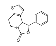 3H-Oxazolo[3,4-a]thieno[3,2-c]pyridin-3-one,1,5,6,9b-tetrahydro-1-phenyl- (9CI) Structure