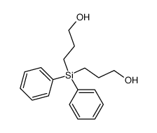 bis(3-hydroxypropyl)diphenylsilane结构式