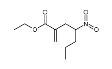 ethyl 2-methylene-4-nitroheptanoate结构式