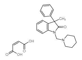 2H-Indol-2-one, 1,3-dihydro-3-methyl-3-phenyl-1-(1-piperidinylmethyl)- , (Z)-2-butenedioate (1:1) picture