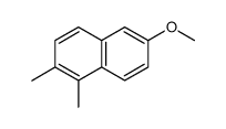 Naphthalene, 6-methoxy-1,2-dimethyl- (9CI) structure