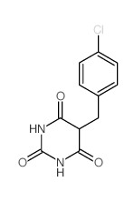 2,4,6(1H,3H,5H)-Pyrimidinetrione,5-[(4-chlorophenyl)methyl]- structure