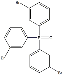 三(3-溴苯基)氧化膦结构式