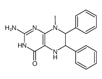 2-Amino-5,6,7,8-tetrahydro-8-methyl-6,7-diphenyl-4(1H)-pteridinone Structure