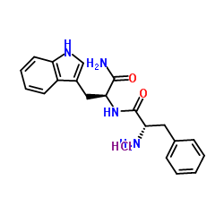 H-Phe-Trp-NH2 · HCl Structure