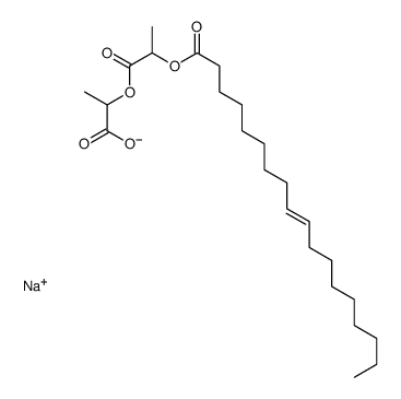 sodium 2-(1-carboxylatoethoxy)-1-methyl-2-oxoethyl oleate Structure