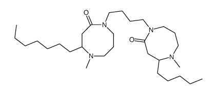 1-[4-(4-heptyl-5-methyl-2-oxo-1,5-diazocan-1-yl)butyl]-5-methyl-4-pentyl-1,5-diazocan-2-one Structure