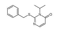 2-benzylsulfanyl-3-propan-2-ylpyrimidin-4-one结构式