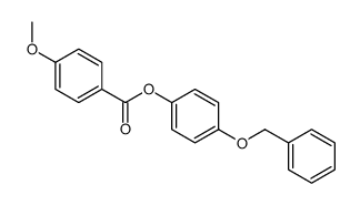 (4-phenylmethoxyphenyl) 4-methoxybenzoate Structure