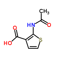 2-Acetamido-3-thiophenecarboxylic acid结构式