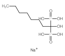 (1-羟基辛烷-1,1-二基)二磷酸结构式