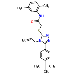 2-{[4-Allyl-5-(4-tert-butylphenyl)-4H-1,2,4-triazol-3-yl]sulfanyl}-N-(2,5-dimethylphenyl)acetamide结构式