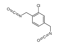 2-chloro-1,4-bis(isocyanatomethyl)benzene Structure