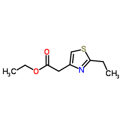 Ethyl (2-ethyl-1,3-thiazol-4-yl)acetate结构式