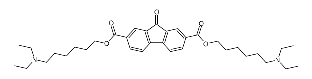 bis(6-diethylaminohexyl)-9-oxofluorene-2,7-dicarboxylate Structure