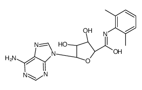 (2S,3S,4R,5R)-5-(6-aminopurin-9-yl)-N-(2,6-dimethylphenyl)-3,4-dihydroxyoxolane-2-carboxamide Structure