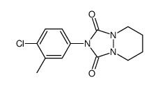 2-(4-chloro-3-methylphenyl)-5,6,7,8-tetrahydro-[1,2,4]triazolo[1,2-a]pyridazine-1,3-dione结构式