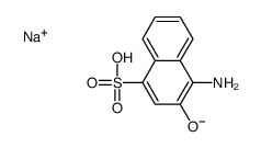 sodium 4-amino-3-hydroxynaphthalene-1-sulphonate结构式