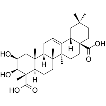 Medicagenic acid Structure