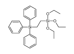 triethoxy(2-triphenylsilylethyl)silane结构式