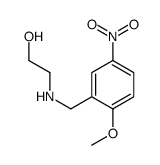 2-[[(2-Methoxy-5-nitrophenyl)methyl]amino]ethanol结构式