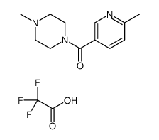 (4-methylpiperazin-1-yl)-(6-methylpyridin-3-yl)methanone,2,2,2-trifluoroacetic acid结构式