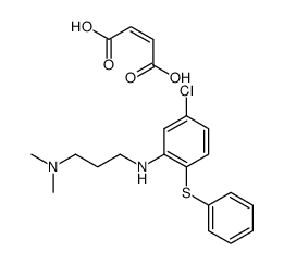 N'-(5-Chloro-2-phenylsulfanyl-phenyl)-N,N-dimethyl-propane-1,3-diamine; compound with (Z)-but-2-enedioic acid Structure
