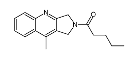 1-(9-methyl-1,3-dihydropyrrolo[3,4-b]quinolin-2-yl)pentan-1-one Structure