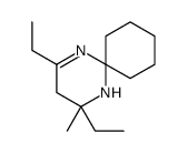 2,4-diethyl-2-methyl-1,5-diazaspiro[5.5]undec-4-ene结构式