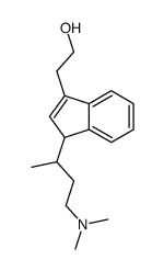 2-[3-[4-(dimethylamino)butan-2-yl]-3H-inden-1-yl]ethanol结构式