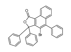 4-bromo-3,3,5-triphenylbenzo[g][2]benzofuran-1-one Structure