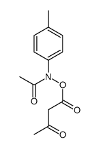 (N-acetyl-4-methylanilino) 3-oxobutanoate Structure