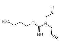 1-butoxy-N,N-diprop-2-enyl-methanimidamide结构式