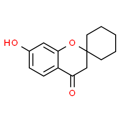 7-hydroxy-3,4-dihydrospiro[1-benzopyran-2,1'-cyclohexane]-4-one structure